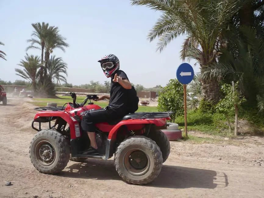 Marrakech: Palmeraie Quad Bike Tour with Berber Village Stop