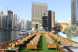 Dubai Marina: cina croaziera intr-o barca traditionala