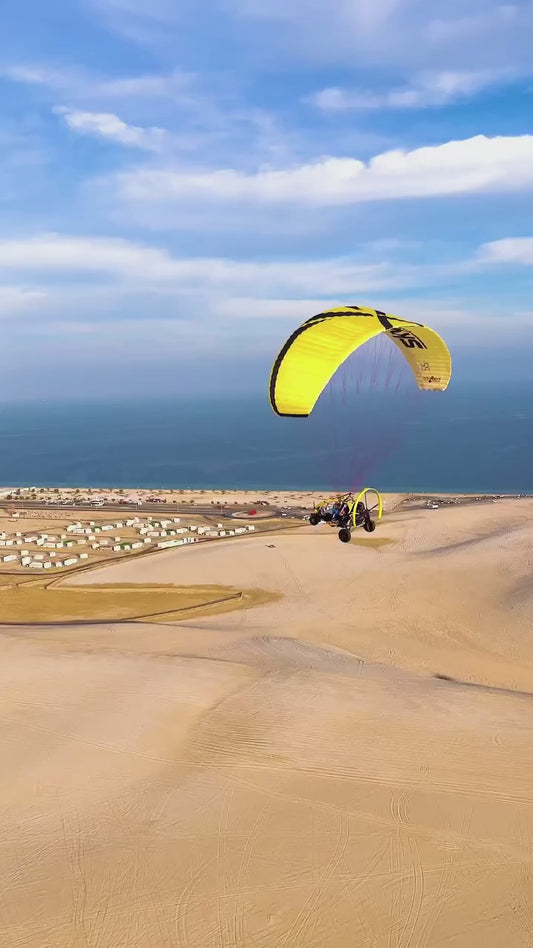 Fly Over Sealine Desert in Paratrike Aerial Tour