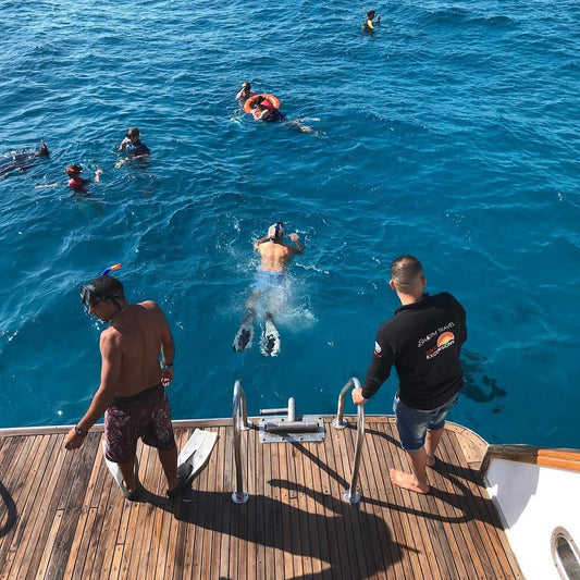 De Safaga: passeio de golfinhos com mergulho com snorkel e banana boat