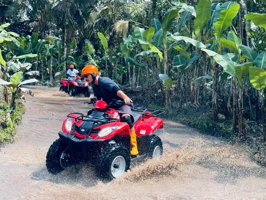 Ubud: ATV Jungle Tour and Zipline Over Tegalalang Rice Terraces