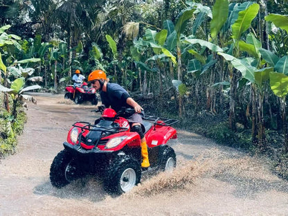 Ubud: ATV Jungle Tour and Zipline Over Tegalalang Rice Terraces
