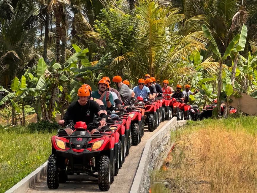 Ubud: ATV Jungle Tour and Zipline Over Tegalalang Rice Terraces