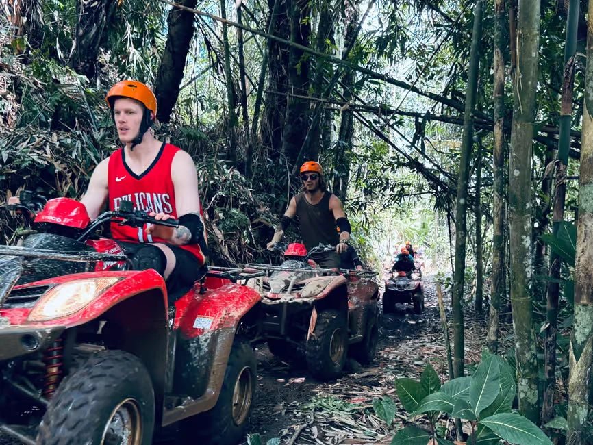Ubud: ATV Jungle Tour and Zipline Over Tegalalang Rice Terraces