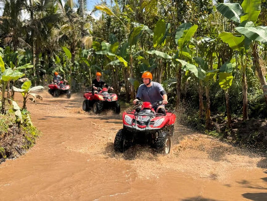 Ubud: ATV Jungle Tour and Zipline Over Tegalalang Rice Terraces