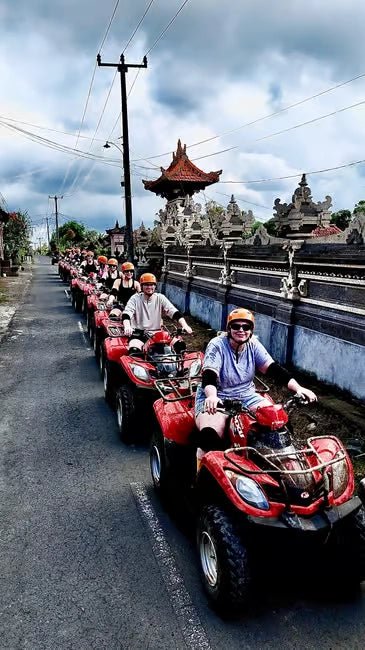 Ubud: Gorilla Cave ATV Adventure with Optional Rafting and Lunch