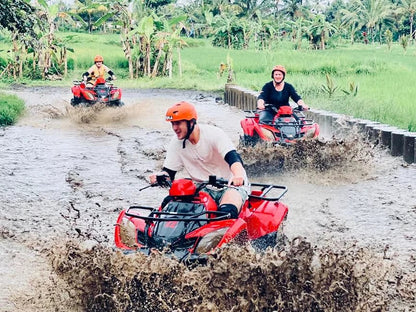 Ubud: Gorilla Cave ATV Adventure with Optional Rafting and Lunch