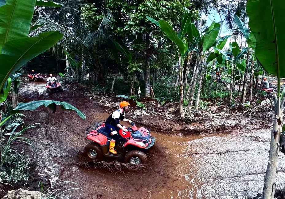 Ubud: Gorilla Cave ATV Adventure with Optional Rafting and Lunch
