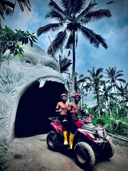 Ubud: Gorilla Cave ATV Adventure with Optional Rafting and Lunch