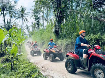Ubud: Gorilla Cave ATV and River Tubing Combo Adventure