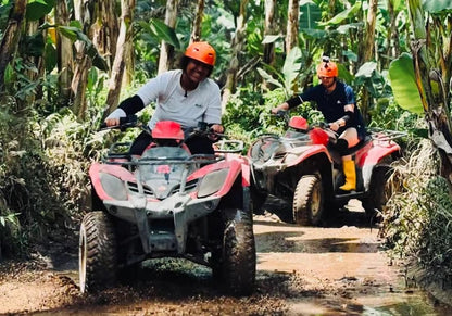 Ubud: Gorilla Cave ATV and River Tubing Combo Adventure
