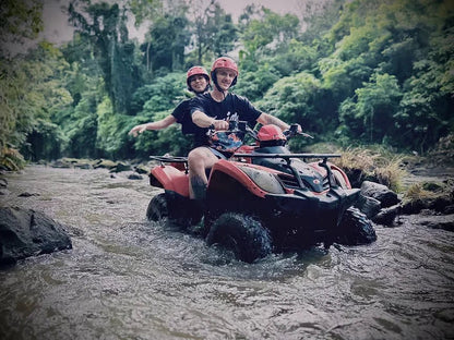 Ubud: Gorilla Face ATV Ride and Batur Natural Hot Spring Tour