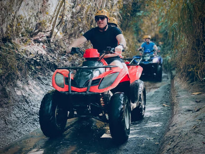 Ubud: Gorilla Face ATV Ride and Batur Natural Hot Spring Tour