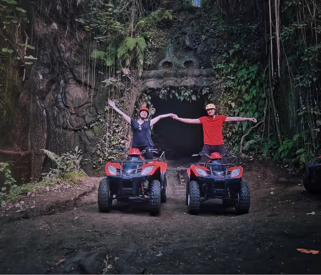 Ubud: Private Guided Gorilla Cave ATV and Waterfall Tour with Meal