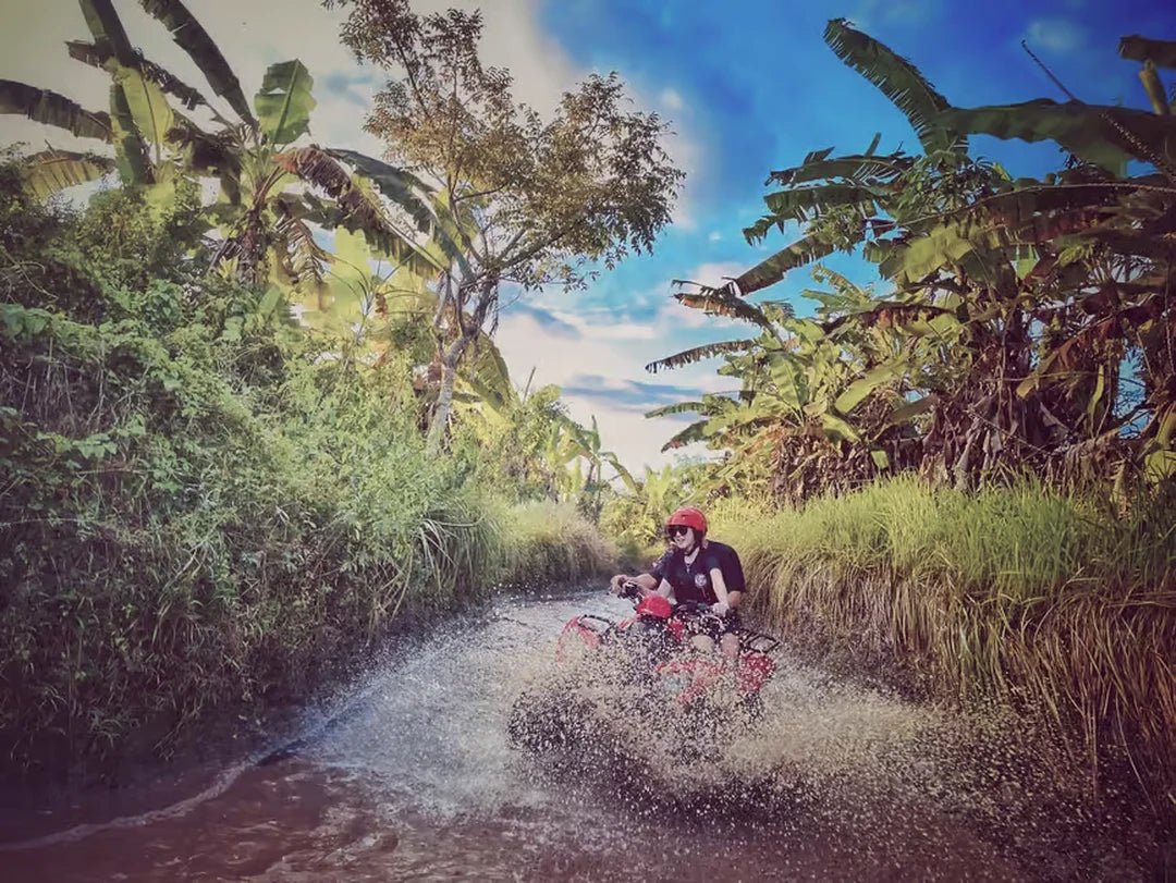 Ubud: Private Guided Gorilla Cave ATV and Waterfall Tour with Meal