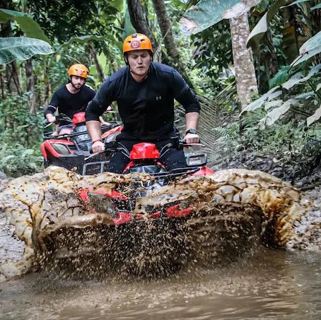 Ubud: Private Guided Gorilla Cave ATV and Waterfall Tour with Meal