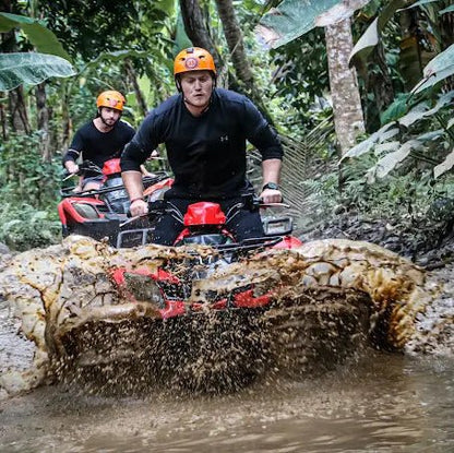 Ubud: Private Guided Gorilla Cave ATV and Waterfall Tour with Meal