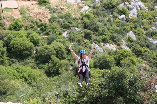Beirut: tirolesa, puente de los monos, rápel y experiencia de escalada en roca