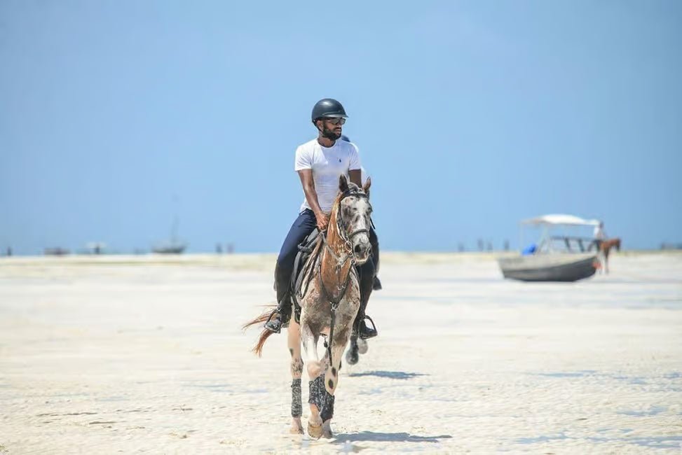 Zanzibar: Beach Horseback Ride and Swim with Your Horse