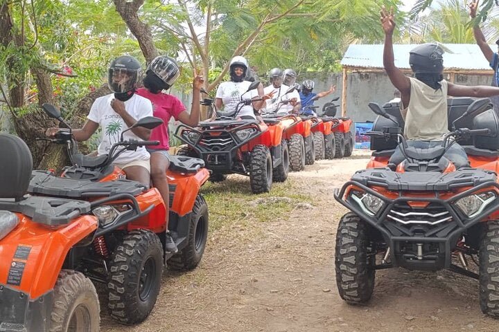 Zanzibar: Quad Biking Tour and Adventure at Villages, Beaches, and Baobabs