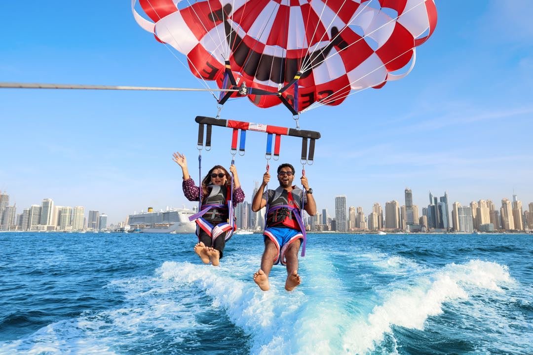 Dubai: experiência de parasailing com Palm View e JBR View