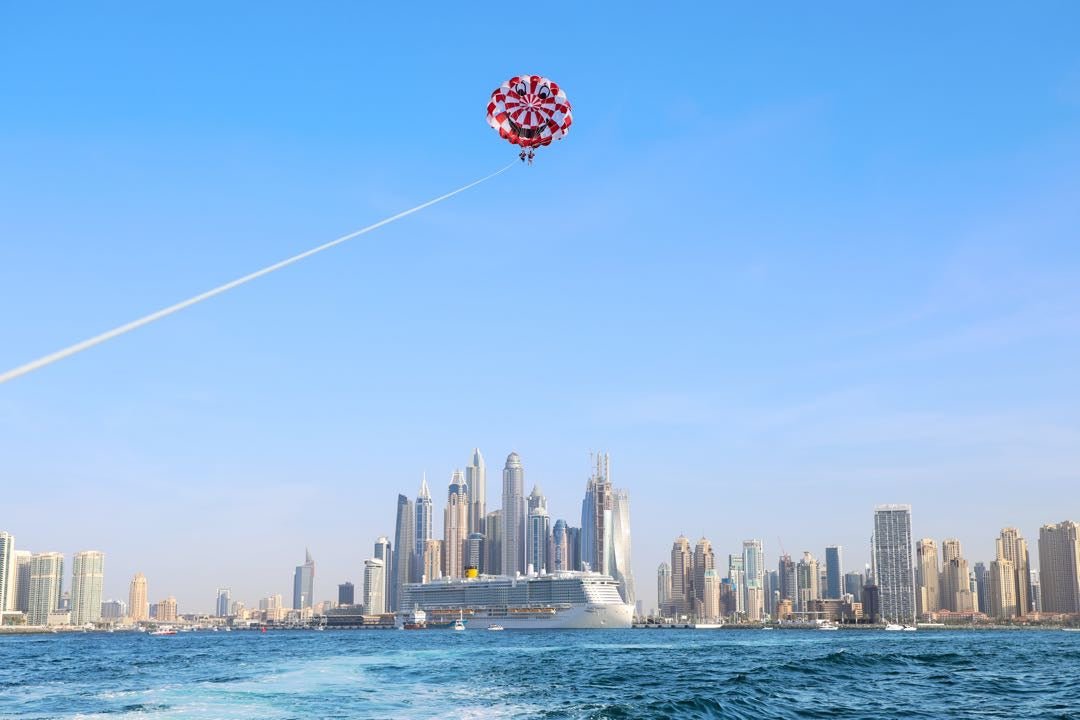 Dubai: experiência de parasailing com Palm View e JBR View