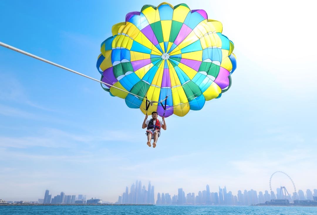 Dubai: experiência de parasailing com Palm View e JBR View