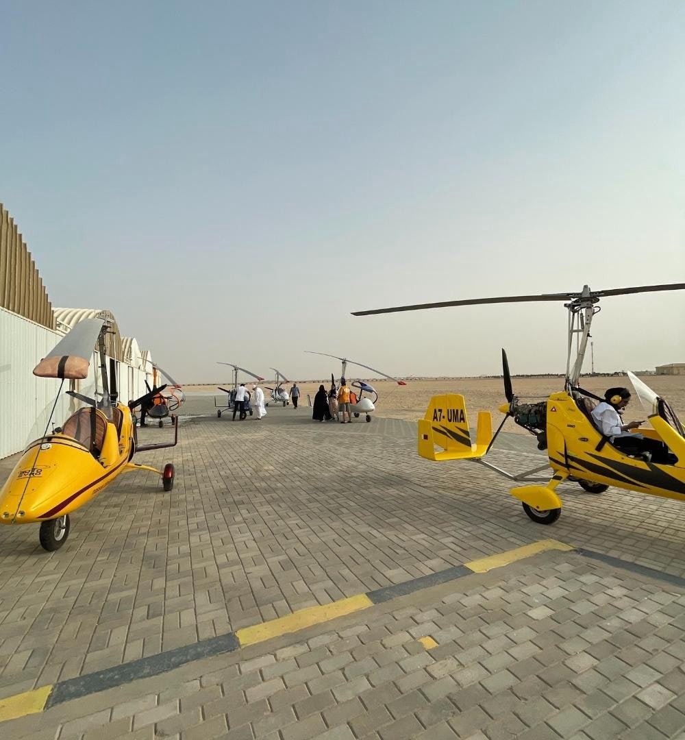 Doha: Fliegen Sie mit einem Gyrocopter über den Mangrovenwald
