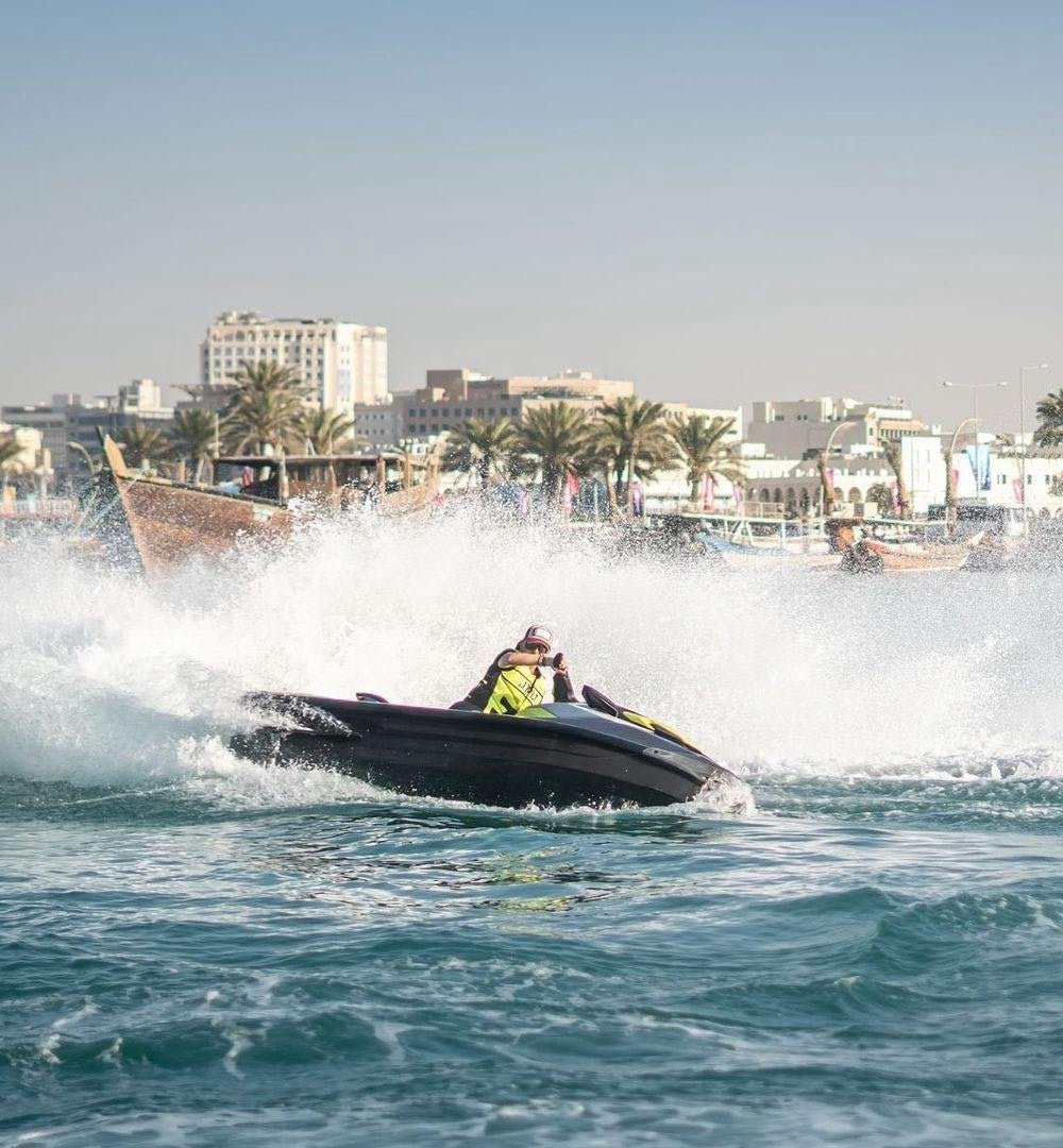 Doha: Giro in Moto d'Acqua con Prelievo dall'Hotel