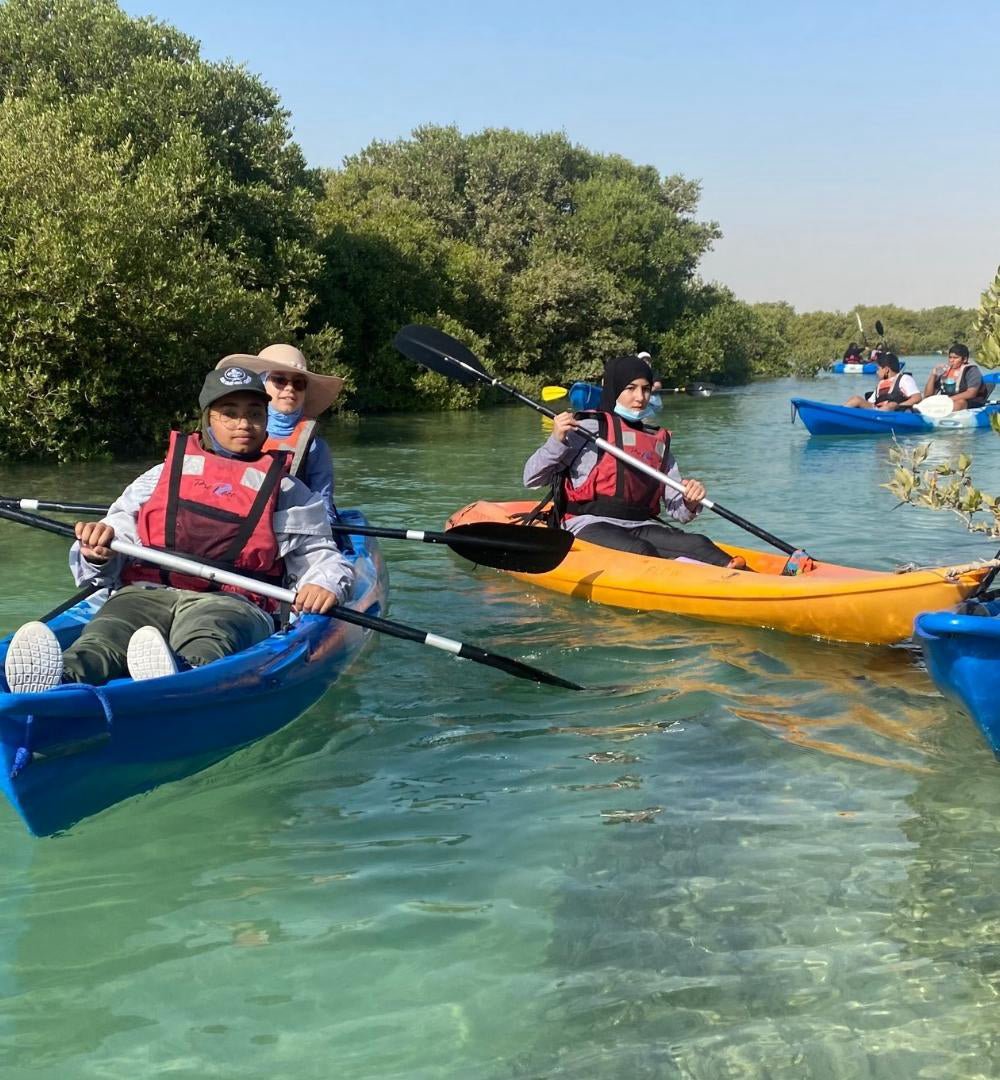Doha : expérience de kayak dans les mangroves sur l'île violette d'Al Khor