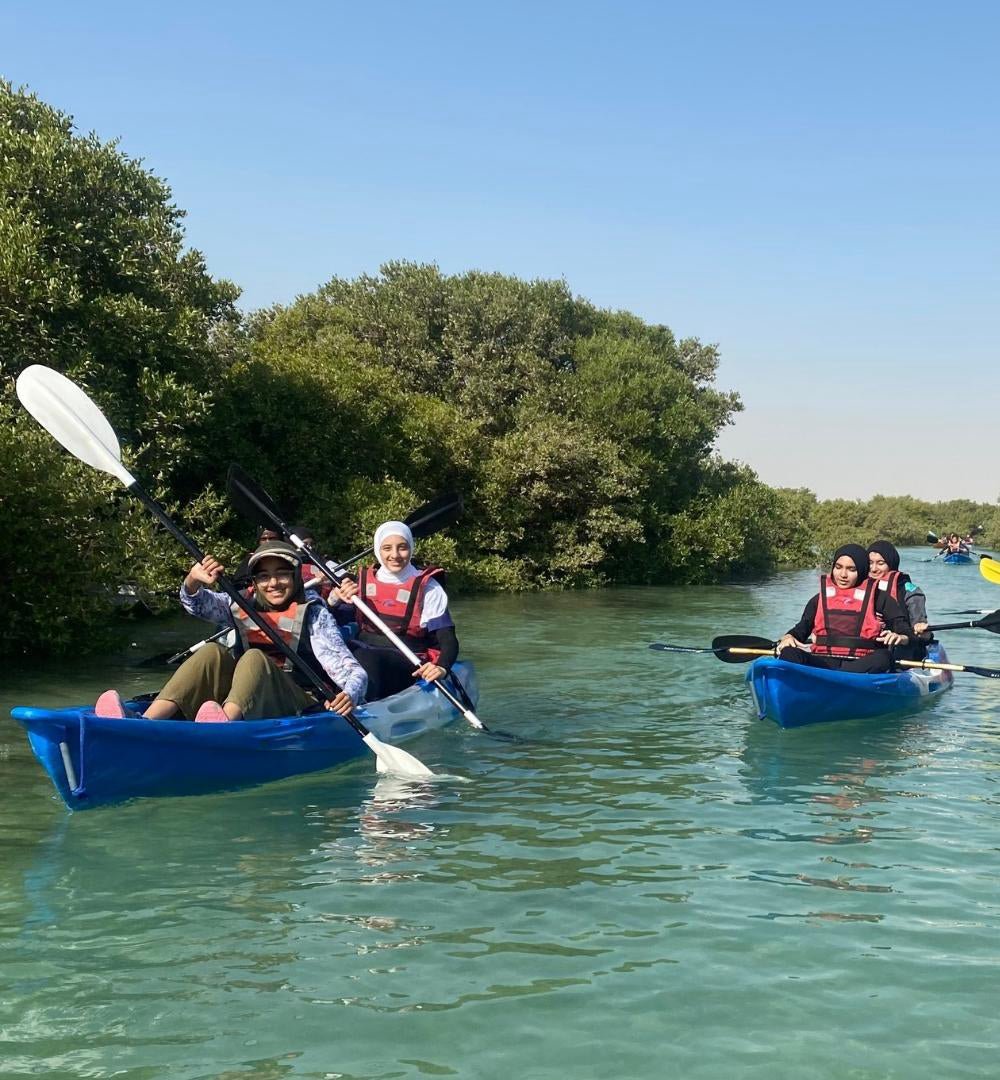 Doha : expérience de kayak dans les mangroves sur l'île violette d'Al Khor