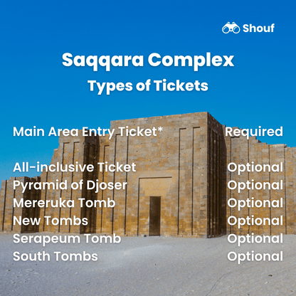 Cairo: Bilete de intrare la Complexul Saqqara fără cozi