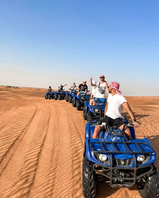 Dubaj: pustynne safari 4x4, jazda na wielbłądzie, quady i sandboarding