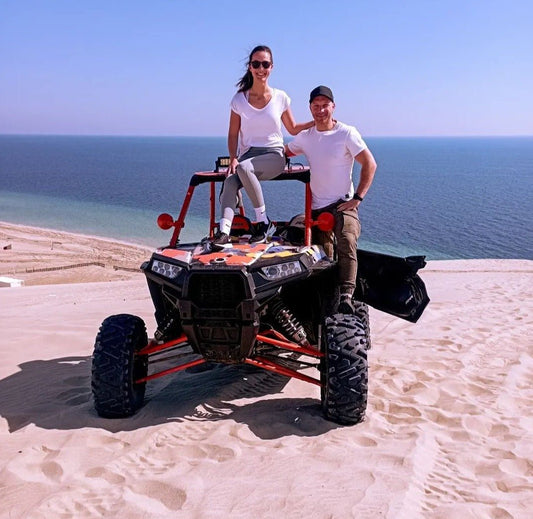 ドーハ：カタールのシーライン砂漠でのセルフドライブ砂丘バギー アドベンチャー