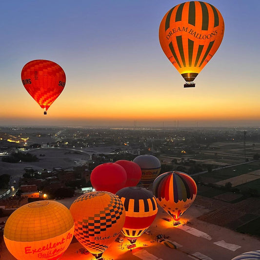 Luksor: Lot balonem o wschodzie słońca nad Doliną Królów