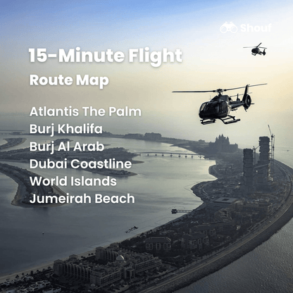 Dubai: passeio turístico de helicóptero saindo de The Palm