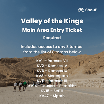 Luxor: Valley of the Kings Skip-the-Line Entry Tickets