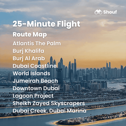 Dubai: passeio turístico de helicóptero saindo de The Palm