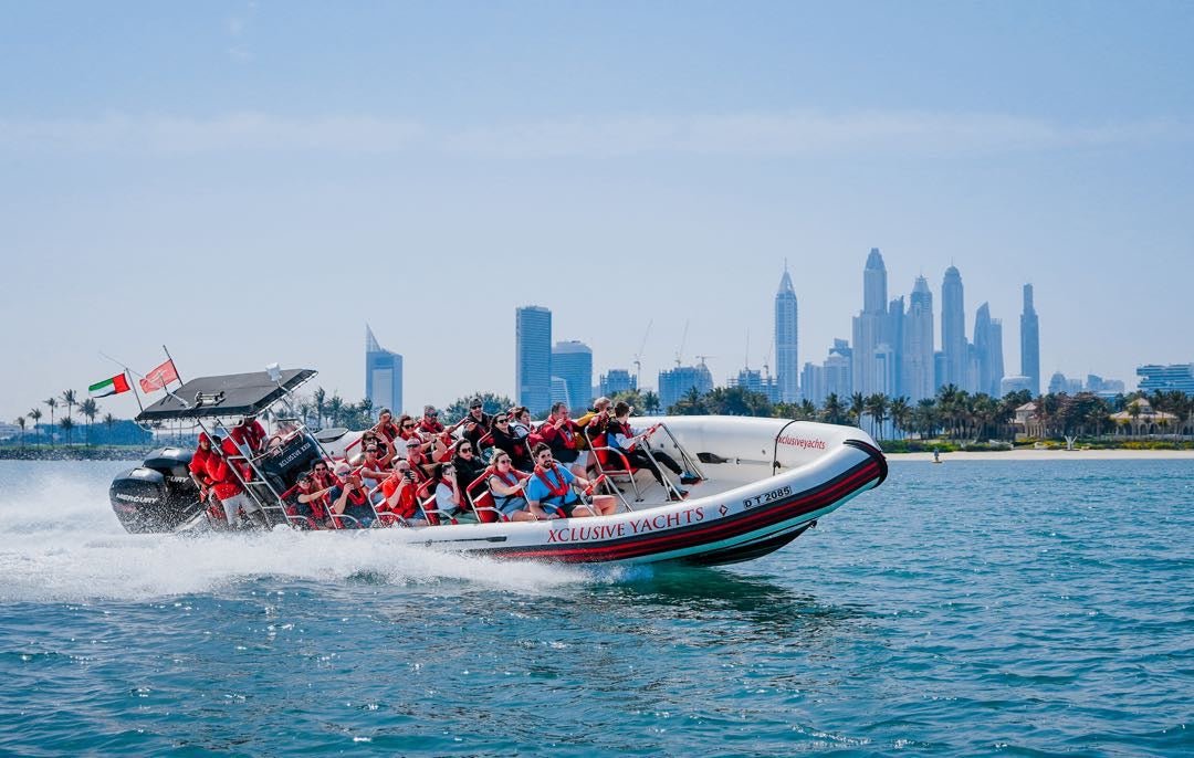Dubai: Speedboat Tour Marina, Atlantis, Palm & Burj Al Arab