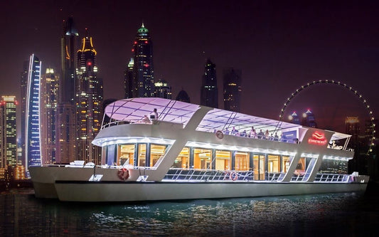 Dubai: cruzeiro noturno pela marina com jantar