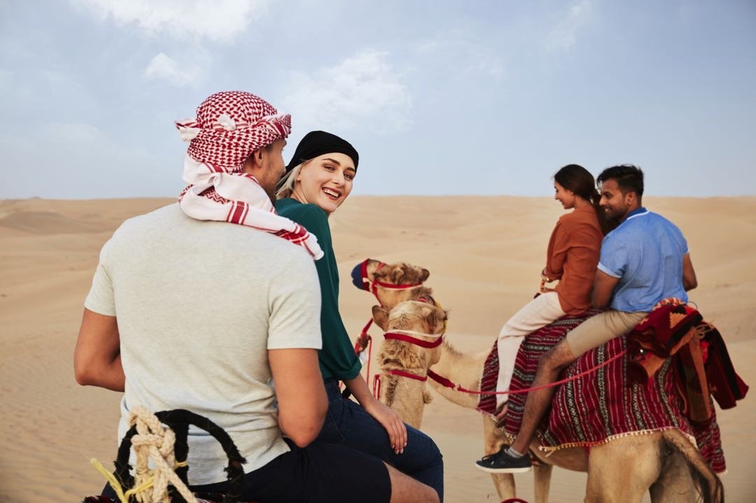 Dubai: kameelwoestijnsafari en traditioneel diner