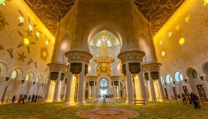 De Dubai: excursão de meio dia à mesquita Sheikh Zayed em Abu Dhabi