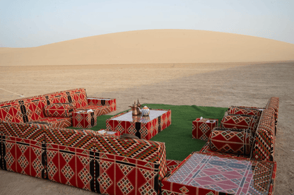 Doha : safari VIP d'une journée dans le désert avec dîner traditionnel de style bédouin