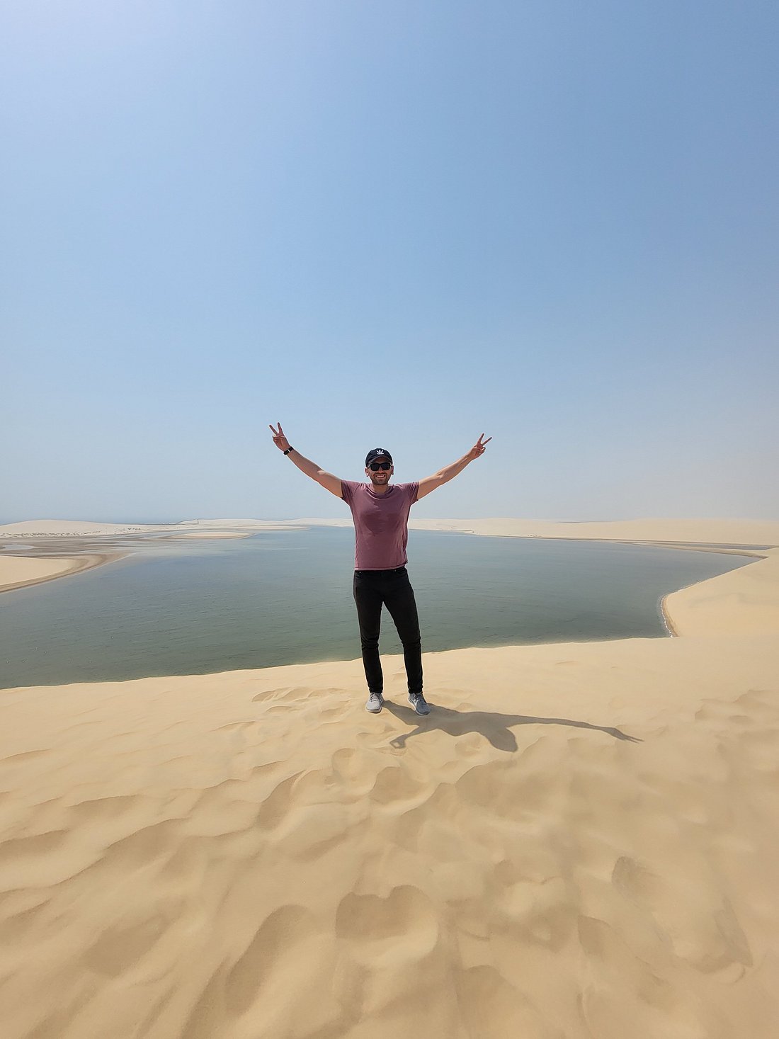 Doha: Desert Camp Day Use, Optional Safari, Sandboarding, and Camel Ride Tour