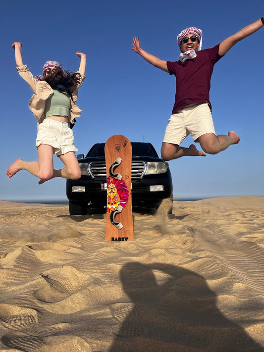 Doha: Private halbtägige Wüstensafari im Geländewagen bei Sonnenaufgang, Dune Bashing und Binnenseetour