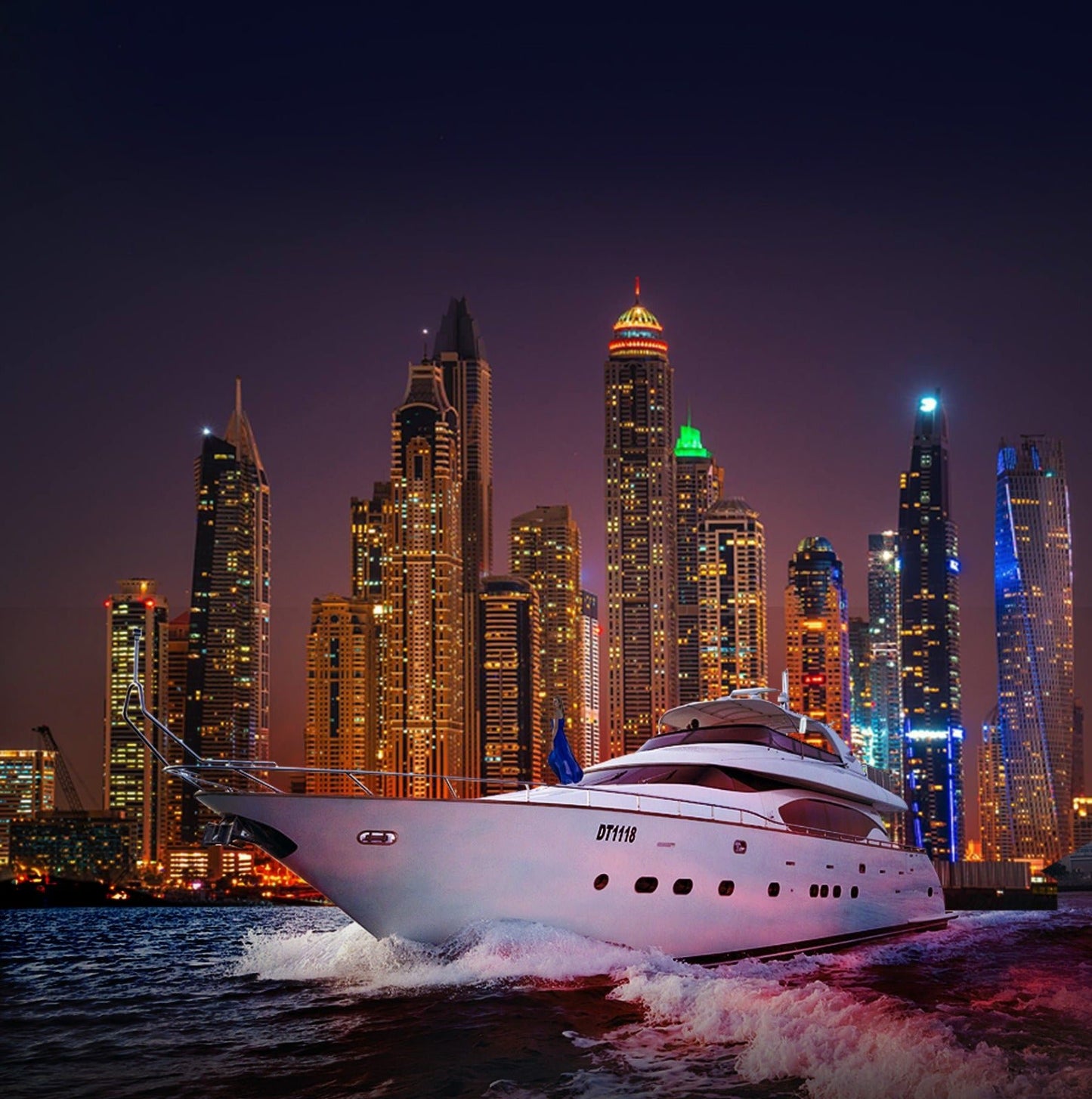 Dubai: Marina Yacht Tour com churrasco ao vivo
